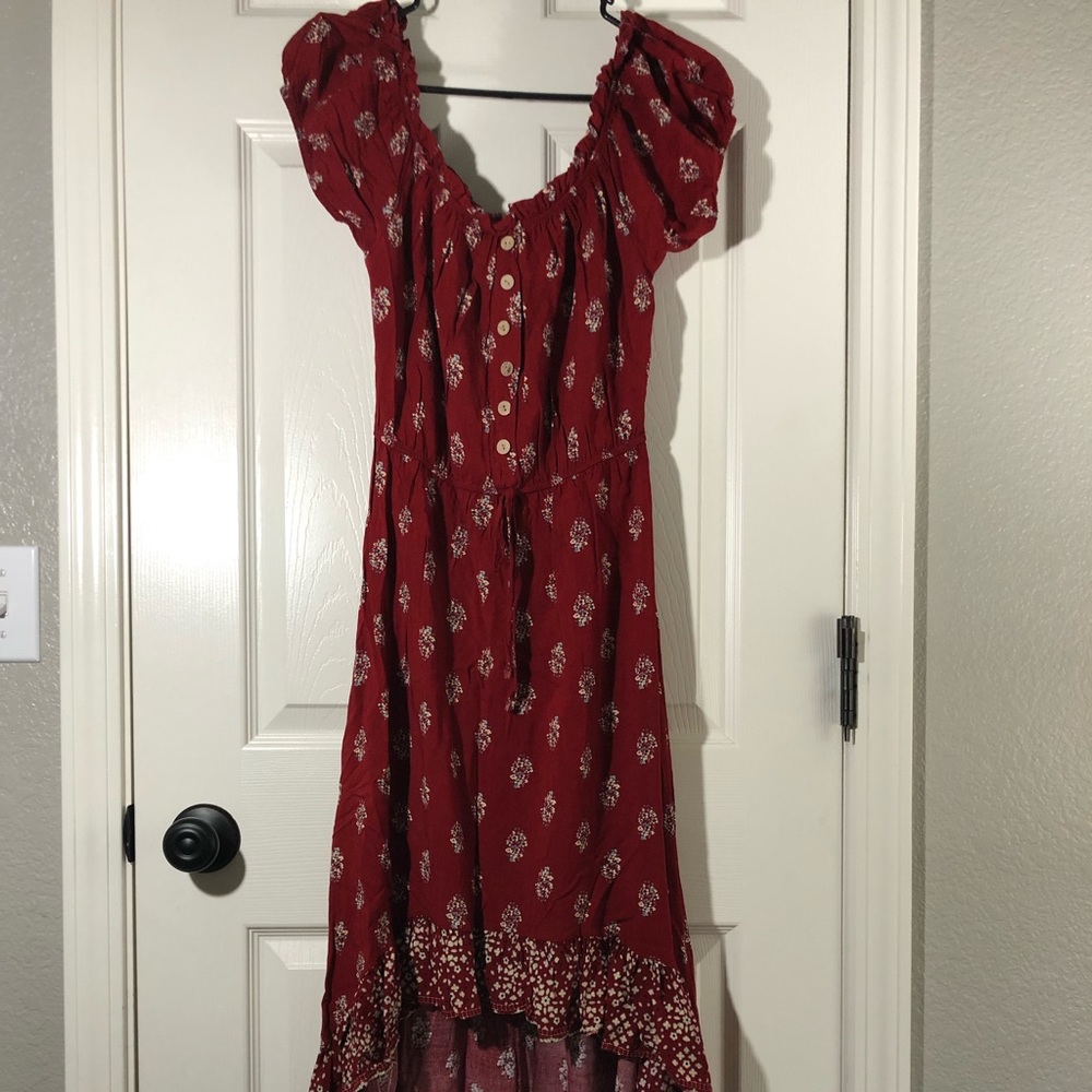 Red Floral Dress